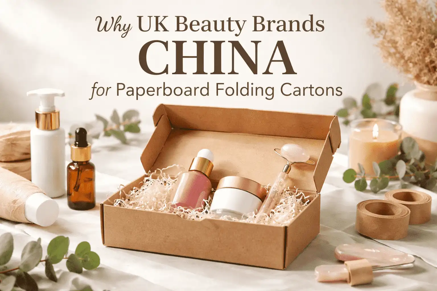 Why UK Beauty Brands Choose China for Paperboard Folding Cartons?